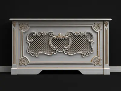 Screen radiator 3D model