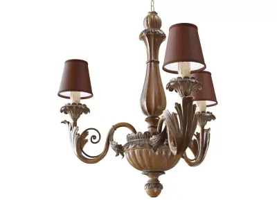 Chandelier Silvano Grifoni 3 lamp 3D model
