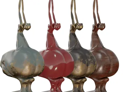 Abstract Human Form Sculpture Low-poly 3D model