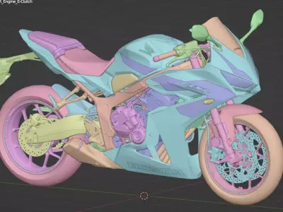 2024 Honda CBR 650 R 3D model