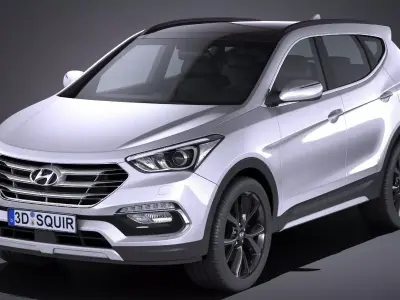 Hyundai Santa Fe Sport 2017 3D model