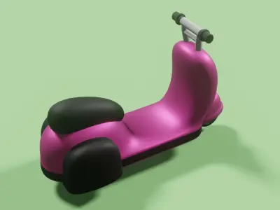 scooter Free low-poly 3D model