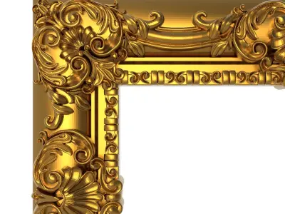 carved frame 3D model 50