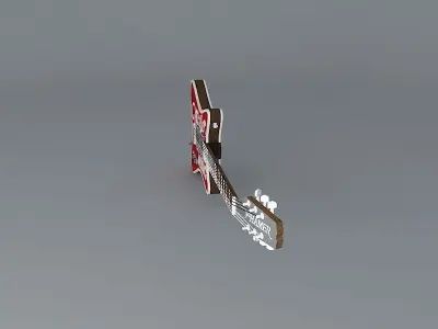 Hamer Miller Beer guitar Free 3D model