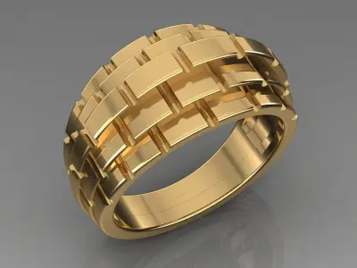 Band Ring 3D print model