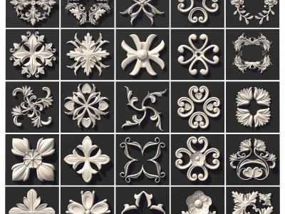 ARCHITECTURAL KITBASH- 600 3d model MEGA Pack  Low-poly 3D model