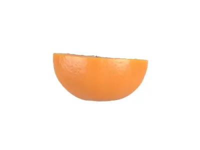 Photorealistic Orange Half 3D Scan 3D model