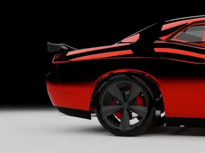 Dodge Challenger SRT 3D model 3D model