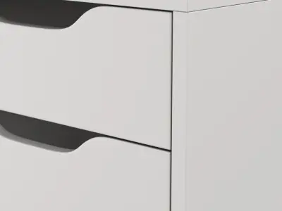 IKEA Alex Drawer Unit On Casters 3D model