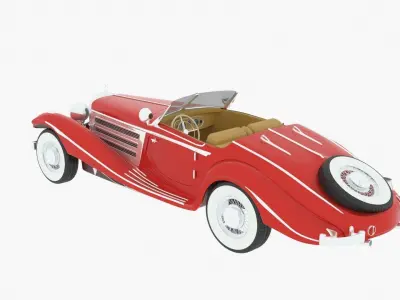 Mercedes-Benz 500k Roadster 3D model