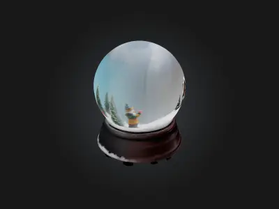 snow globe 3D model