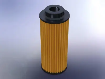 Engine Oil Filter 3D model 3D model