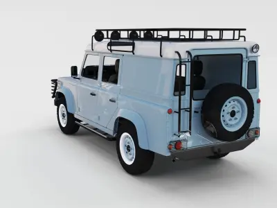 Full Land Rover Defender 110 Utility Station Wagon rev 3D model