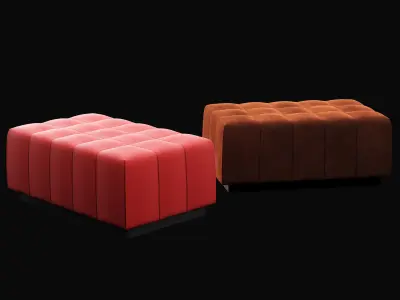 Pouf 3 big 3D model