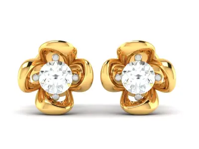 Women Diamond Earrings 3D print model