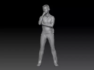 formula one TEAM PIT STOP HEAD COACH TV CONTROL ROOM 2 3D print model