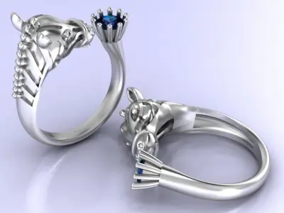 zebra ring 3D print model