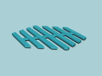 Hexagonal Wall Panel A29 Stripes - Interior Design Decoration 3D print model