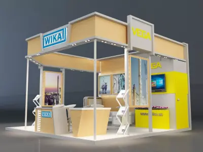 Booth Exhibition Stand a223b 3D model