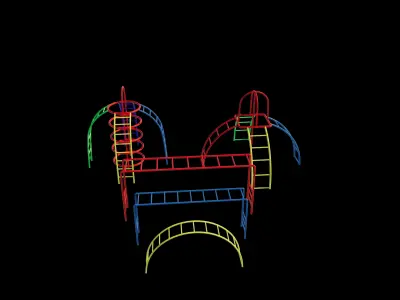 Playground Monkey Bars 3D model get