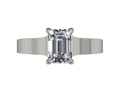 Engagement Ring  STL File Format ready For 3D Printing - CC77 3D print model