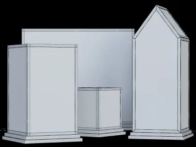 LED table lamps Nordic modern wood table lamp bedroom 3D model