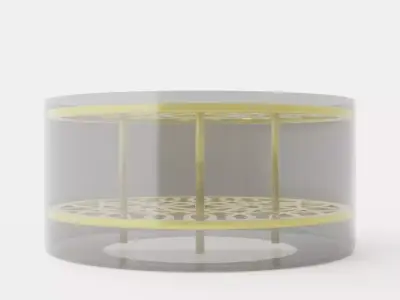 Meadow Vase Large - Brass Low-poly 3D model