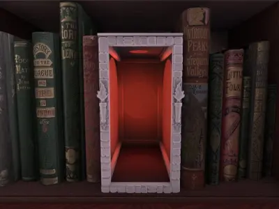 Alternative Frame Empty booknook 3D print model