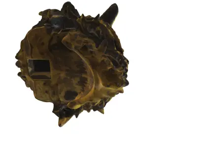 Demonic Horned Skull Helme 3D model