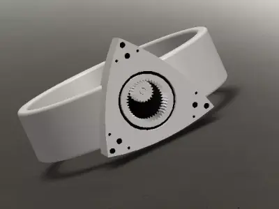 Automotive ring Rotary ring Automotive jewelry 3D model