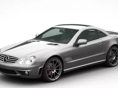 Mercedes Benz SL65 AMG R230 3D model