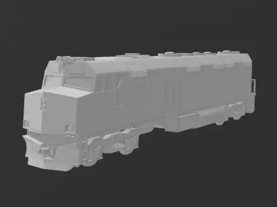 EMD F40PH Locomotive 3D print model