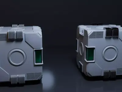sci fi box Free 3D model get