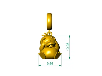 pendant pokemon duck 3D print model