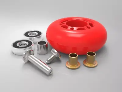 Skate wheel Free 3D model