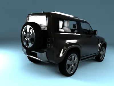  Defender  Low-poly 3D model