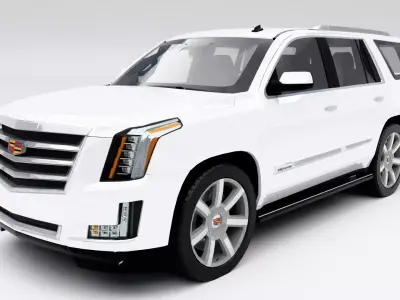 Cadillac Escalade ESV 2015 Low-poly 3D model