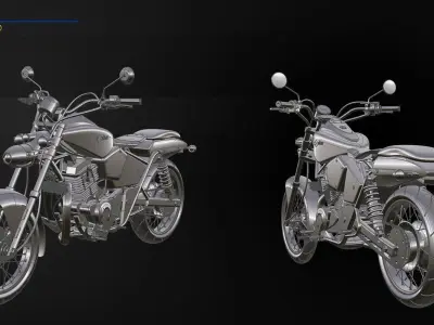 Bajaj Avenger  Motorcycle Redesigned 3d Autodesk Alias Model 3D model