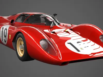 Ferrari 312 P Berlinetta 0868 - Modern 3D model
