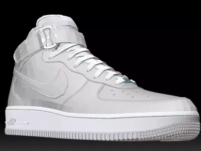 NIKE AIR FORCE 1 HIGH SHOES PBR Low-poly 3D model