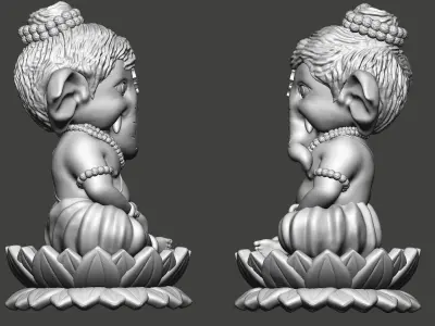 Lord Ganesh Ji 3D print model