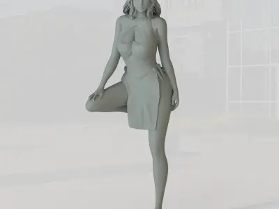 PG girl 01 - Car model - PG - Pretty - Ready for 3D print Free 3D print model