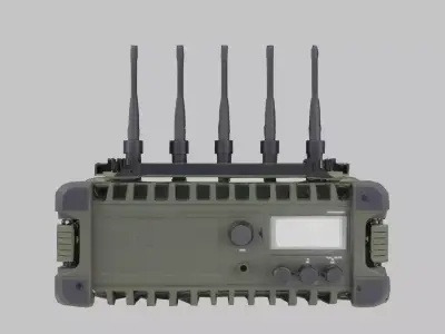 Military Radio Communication DeviceMilitary Radio Low-poly 3D model