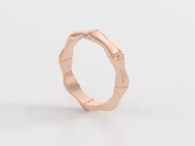 bamboo ring 3D print model