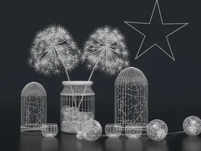 Christmas Gold Set 3D model