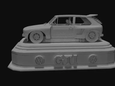 mini tuning golf gti model 3D print model
