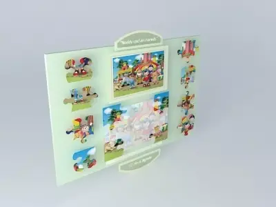 Piece Lockable Puzzle Free 3D model