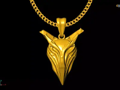 Devil pendant charms - one inch pendant 3D print model