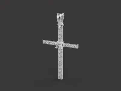 Cross Pendant 66915 3D print model