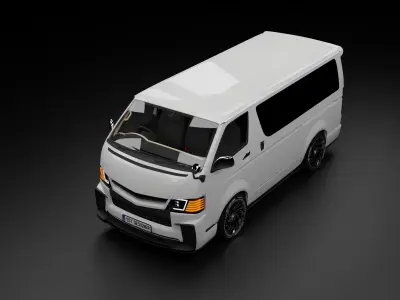 TOYOTA  Hiace KDH Van 3D model